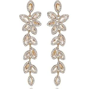 Champagne Leaves Earrings. Studio Minc